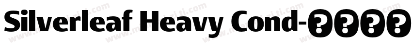 Silverleaf Heavy Cond字体转换